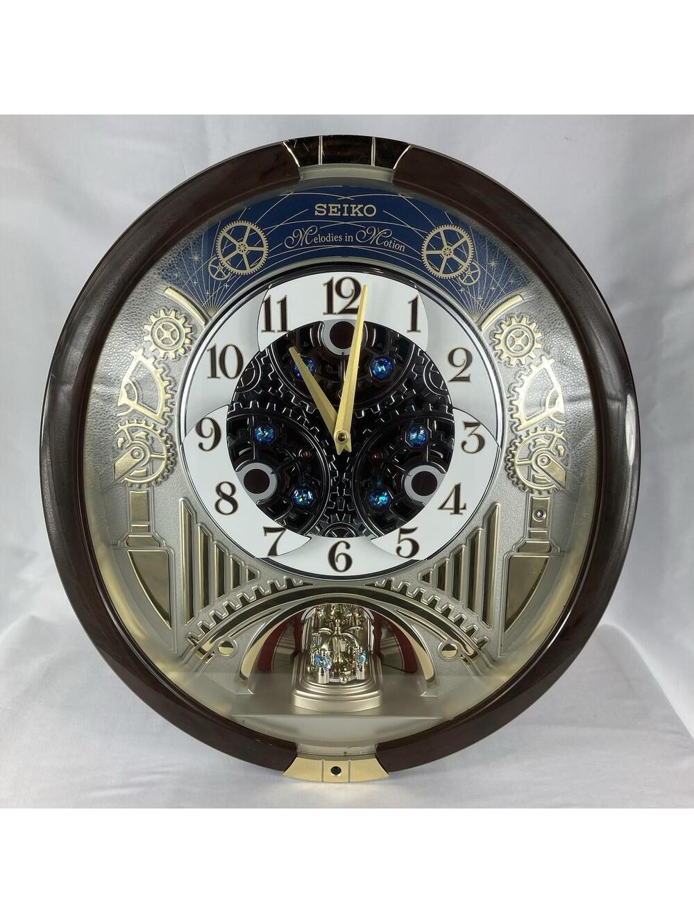 Seiko Melodies in Motion Collectors Clock 13 Swarovski Crystal Plays 30 Melodies